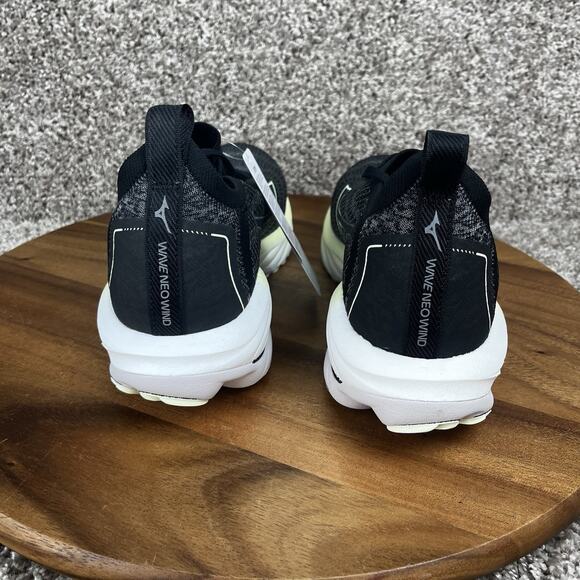 Mizuno Wave Neo Wind Womens Size 11.5 Running Shoes Undyed Black Starlight NEW - Picture 6 of 11